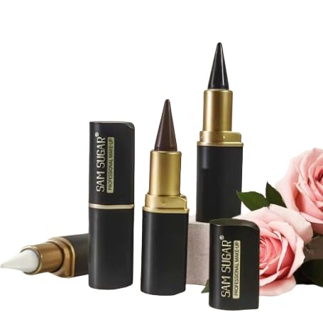 Sam Sugar Long-Wear Gel Eyeliner, Waterproof, 24-Hour Wear, Black 0.8 oz