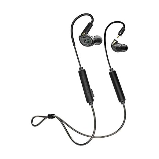 MEE audio M6 PRO 2nd generation Musicians’ In-Ear Monitors Wired + Wireless Combo Pack: includes stereo audio cable and Bluetooth audio adapter (Black)
