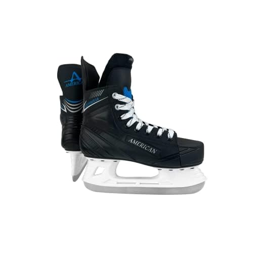American Ice Force 2.0 Hockey Skate, 10, Black