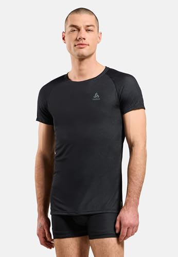 Odlo Unterhemd Herren Kurzarm Active F-Dry Light I Funktionsshirt I Funktionsunterwäsche