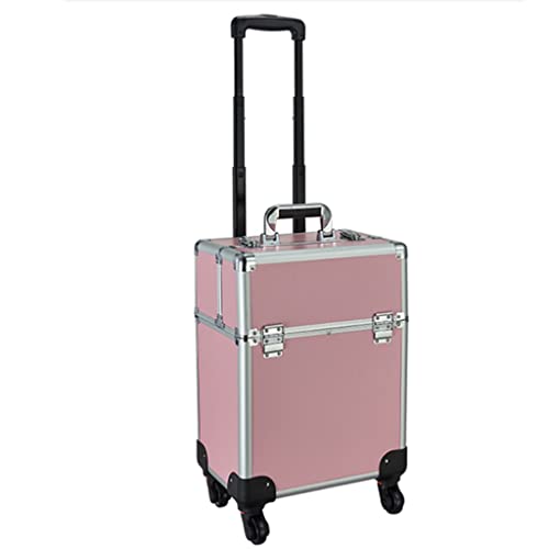 コスメティックスーツケース 旅行 大容量 コスメ収納 収納 ツールボックス ローラー ビューティー バーバー トロリーケース, C, 37*24*52cm