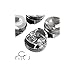 4x 06H107065AM Standard Engine Pistons Rings 82.51mm 21mm Compatible For VW G TI Passat Audi A3 a4 a5 q5 2.0 TFSI EA888