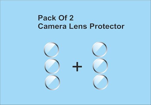 Image of Back Camera Lens Screen Protector Compatible With Xiaomi 17 anti Shock /Anti-Scratch /Clear /Camera Tempered Glass (pacf of 2)