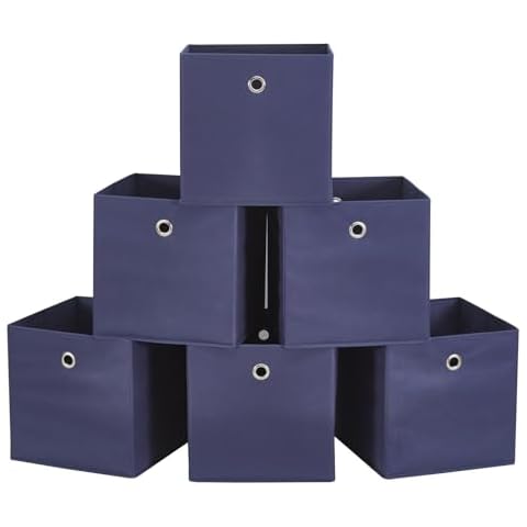 Webeasy Navy Canvas Storage Box Set thumbnail