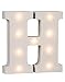 Produktbild Out of the Blue 57/6081 - Holz Buchstabe "H" beleuchtet mit 9 LED Lichtern, batteriebetrieben, ca. 16 cm