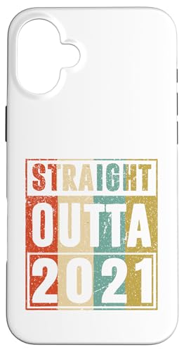 Straight Outta 2021 Classic Birth Of Birthday 2021 Vintage �X�}�z�P�[�X iPhone 16 Plus �p