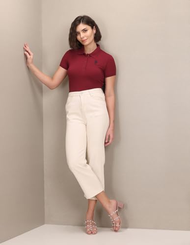 Image of U.S. Polo ASSN. Women's Cotton Slim Fit T-Shirt