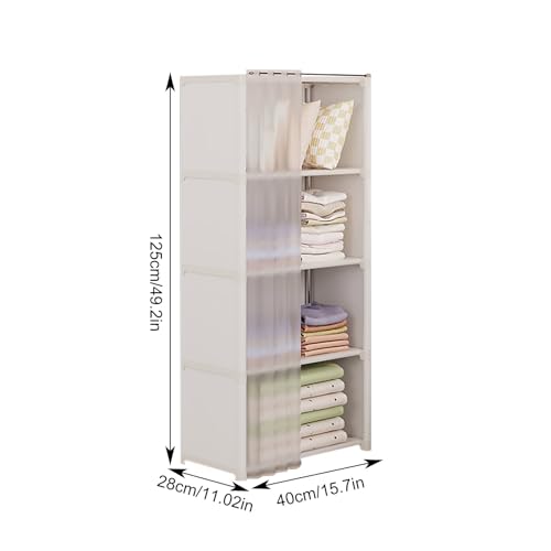 Organizador de almacenamiento de armario con cubierta textil premium 3