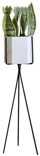 ANXWA Bastidor para Macetas Maceteros Porta Macetas Metal Decorativos/Soporte De Pie/Estante Vintage para Macetas Pedestales Flores Plantas Stand para Macetas,White-H80CM