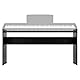 STRICH Holz Keyboardständer SKT-L200 – Massiver Möbelständer für Yamaha P225B / P143 / P145 / P223 E-Piano mit 88 Tasten – Farbe: Klassisches Schwarz