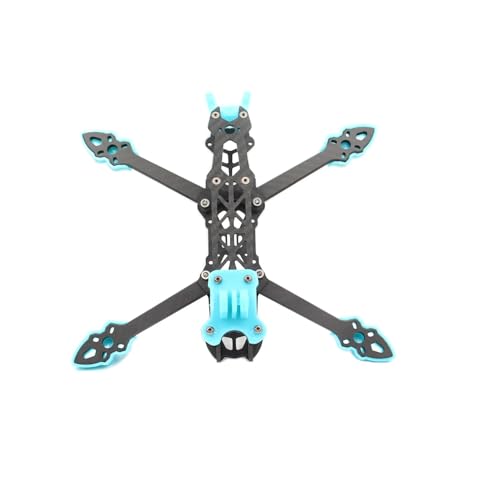 Mark4 5inch FPV Carbon Fiber Frame 225mm Wheelbase 5mm arm Freestyle Long Range Frame for RC Quadcopter Racing Drone (MARK4 Blue)
