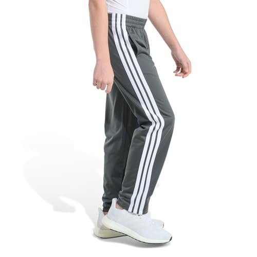 Image of Adidas Boys Straight-Leg 3-Stripe Track Pant