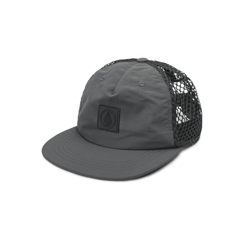 Image of Volcom Men's Snapback Hat - 6-Panel Twill Flat Brim Cap Adjustable Snap Closure