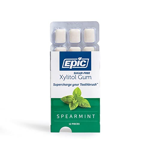 Epic SAS-SN-073182-8 Xylitol Chewing Gum - Sugar Free & Aspartame Free Chewing Gum Sweetened W/Xylitol thumb #5