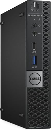 Image of Dell OptiPlex 7050 mini Desktop Computer PC with 24 inch FHD Monitor, Intel Core i5-7500, 16GB RAM, 512GB SSD, Wi-Fi, Bluetooth, Keyboard & Mouse, Windows 11 Pro (Renewed)