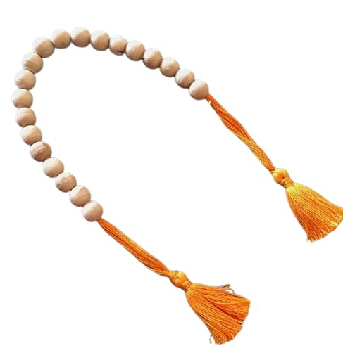 BhayaJi Tulsi Stretch Bracelet for Purification of Mind & Body counter special 20 beads bracelet with tessel (B0BQJLWKTL) Amazon Price History, Amazon Price Tracker