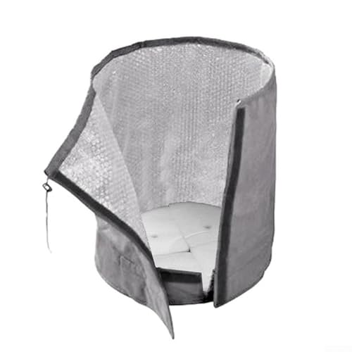 Mantén tus plantas a salvo de la congelación, diseño de cordón fácil de usar, múltiples opciones de tamaño (gris-L)