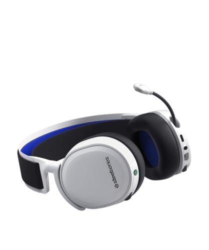 Image of SteelSeries Arctis 7P+ Wireless On Ear Headphones | Loseless 2.4 GHz | 30 Hour Battery Life | USB-C | Tempest 3D AudioTech | for PS5, PS4, PC, Mac, Andriod - White