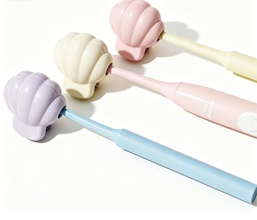Image of HASTHIP 3Pcs Toothbrush Cover Caps, Electric and Manual Toothbrush Head Protector, Shell Shape Travel Toothbrush Case with Strong Clip for Home School and Travel