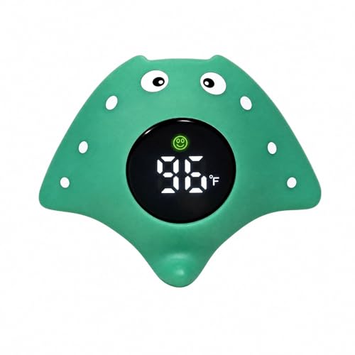 Baby Bath Thermometer, Manta Ray Won't Flip Over, 3-Icon Alert, A...