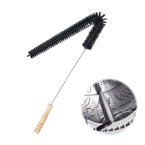KHDULQ 1 Stücke 70 cm Heizkörperbürste, Beheizte Bürste, Reinigungsbürste, Trockner-Reinigungsbürste, Starke und Dennoch Flexible Reinigungsbürste mit Holzgriff, Schlanke Heizkörper-Staubbürste