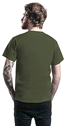 Générique LED Zeppelin Green Symbols Homme T-Shirt Manches Courtes Olive Regular/Coupe Standard - Les Beatles, Paul McCartney, John Lennon, RIngo Starr, George Harrison Générique LED Zeppelin Green Symbols Homme T-Shirt Manches Courtes Olive Regular/Coupe Standard – Image 6