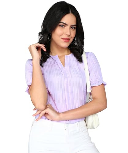 Image of Stylistico Summer Puff Half Sleeve Formal Top for Office wear Women Short Tops for Party Stylish Western Top Casual top for Womens Tops for Jeans