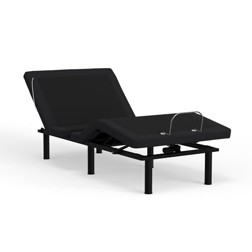 Image of Blissful Nights e6 Wall Glide Adjustable Bed Frame with Voice Control, Massage, USB, Nightlight, Anti-Snore, Zero Gravity, Wireless Remote and No Tools Assembly (Twin XL)