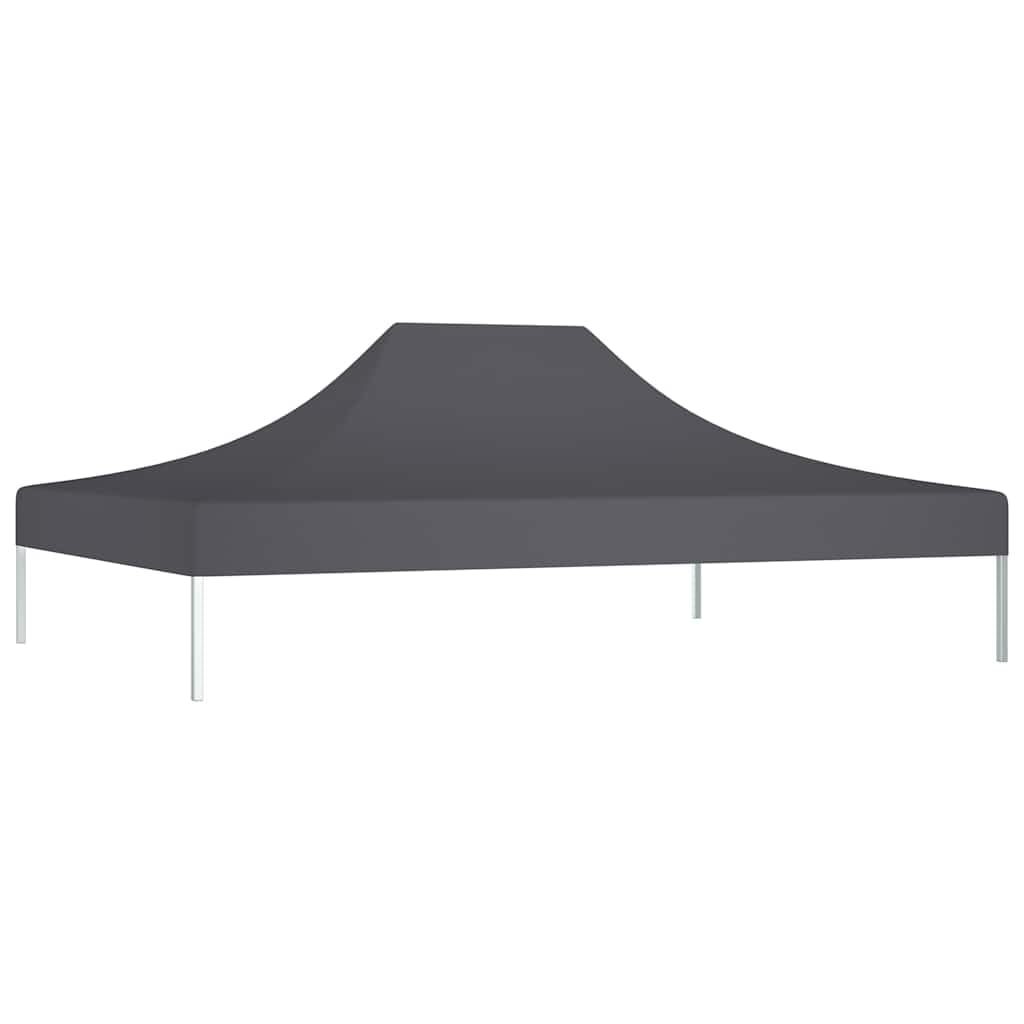 Dach namiotu imprezowego, 4,5 x 3 m, antracyt, 270 g/m², tkanina Oxford, odporny na promieniowanie UV i wodę, zapasowy dach do użytku na zewnątrz, do ogrodu, na taras, z niezawodną ochroną