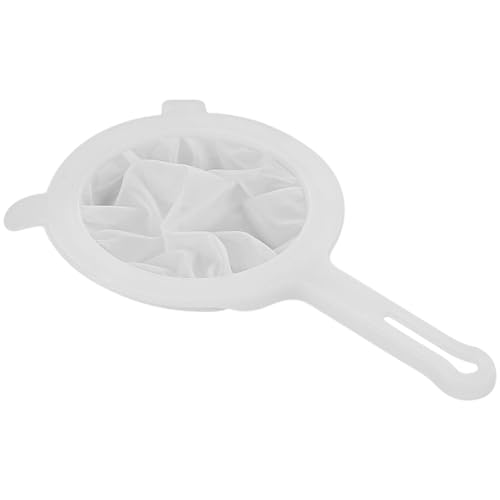 TRACOMPAN - Tamiz de malla ultrafina 400 de malla de nailon para cocinar, colador de plástico con asa para uso en cocina, yogur, hoja de té, jugo, leche de soja, café, harina y filtro de miel