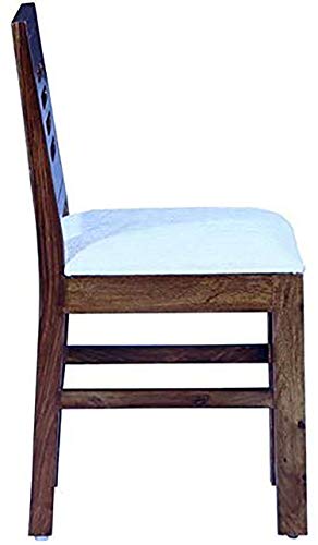 Image of Mamta Decoration Solid Sheesham Wood Dining Chairs for Home and Office | Teak Finish | Set of 2