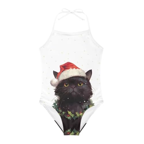 Image of Cute Christmas One-Piece Swimsuits Beach Swimwear Bathing Suit for 3-10 Years Girls