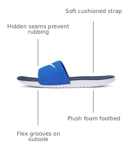Image of Nike Unisex Kids' Kawa Slides - Boys Girls Toddlers & Baby Sandals