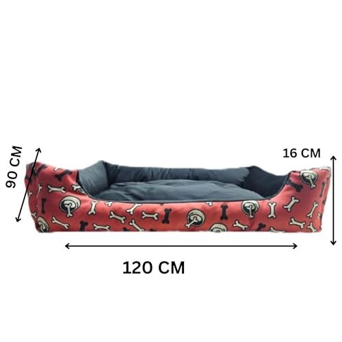 Image of Premium Orthopedic Dog Bed - Large Size, Washable Cover & Anti-Skid Base - Plush Pet Sofa for Dogs & Cats