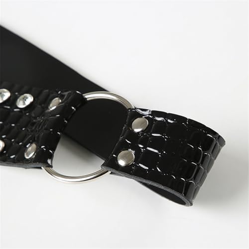 Stylish Women PU Leather Belt Hollows Pattern Waistband Adjustable Waist Belt Fashionable Women’s Accessory3