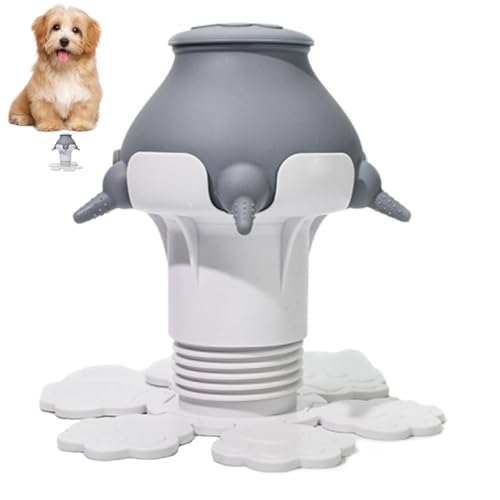 demaxiyad para pezones para cachorros, botellas de silicona de lactancia de 300 ml, de silicona de altura ajustable con 5 pezones para perros, gatos, conejos