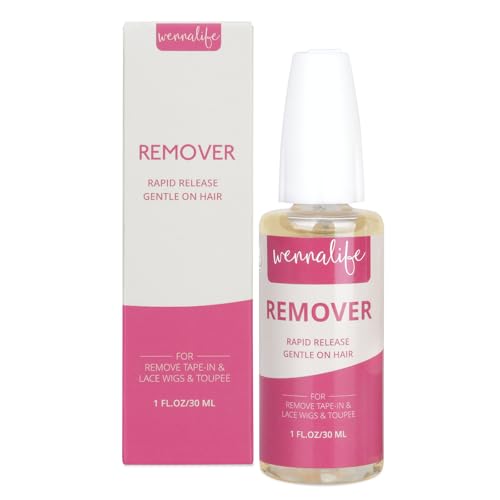 WENNALIFE Tape in Extension Remover 1 FL.OZ. (30 ML) Fast-Acting Wig Glue Remover Adhesive Remover Lace Glue Gentle Effective Citrus-Fresh Remove Toupee Tape in Hair Extensions