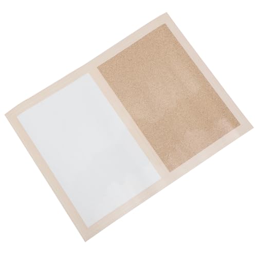 TOVINANNA Pizarra de Corcho Magnética para Pared Marco de Roble Medio, Multifuncional para Oficina y Aula, Tablero de Notas y Mensajes, Superficie Resistente y Respaldo Autoadhesivo