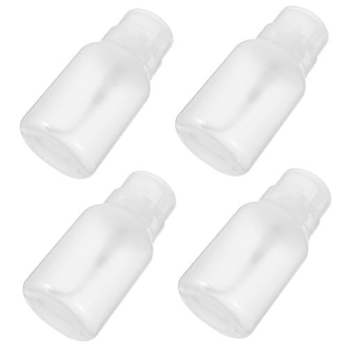 Gogogmee 4pc Refillable Liquid Pump Bottles Syrup Pump Dispenser Push-Down Bottle
