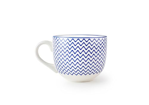 Taza jumbo de cerámica 450ml, resistente y apta para microondas, con diseño amplio y cómodo. Diseñado para: uso diario, café, té.