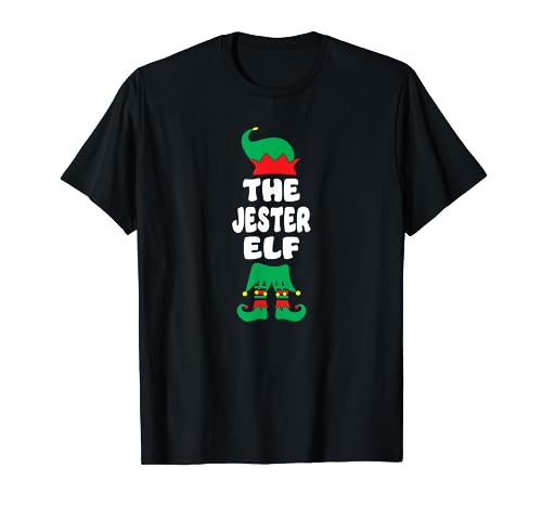 Jester Elf Matching Family Christmas Group Pyjama drôle T-Shirt
