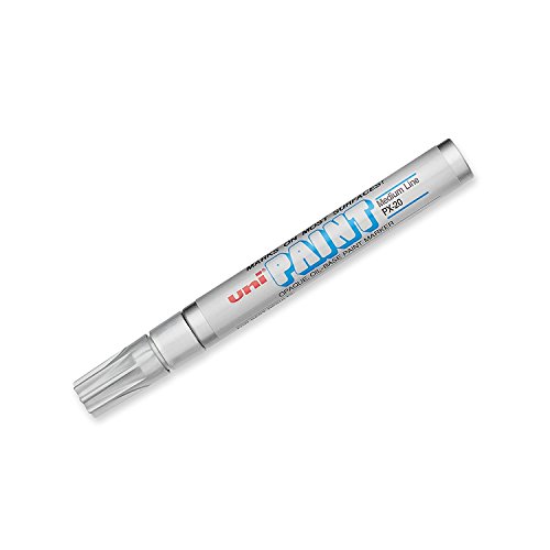 Uni-Paint PX-20 Oil-Based Paint Marker, Medium Point, Metallic Silver