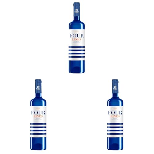 CUATRO RAYAS Four Lines Verdejo - Vino Blanco DO Rueda (Botella x 750ml) (Paquete de 3)