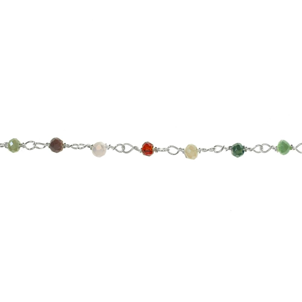 Pulsera Abuela con cristales de colores de Plata de Ley ajustable - Pulsera regalo para abuela Plata de Ley - Joyas para abuelas