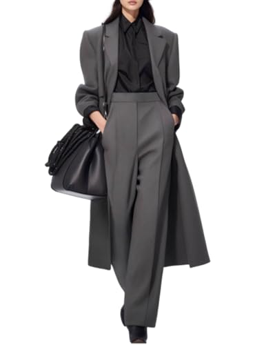 Women's Suit Two Pieces Long Jacket and Pants for Formal Party Tuxedos