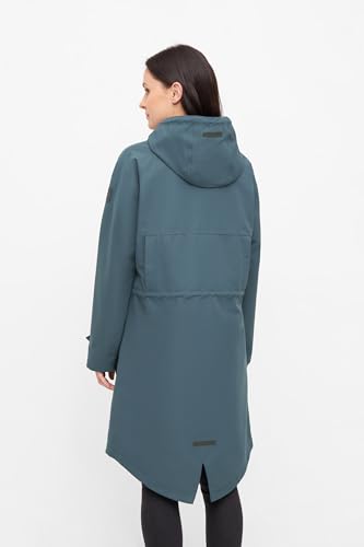 derbe Damen Regenjacke Phoebholm dog - Blau 42 - Gefüttert Gassi