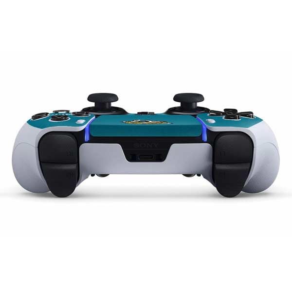 Skinit Decal Gaming Skin Compatible with PS5 DualSense Edge Pro Controller - Officially Licensed NFL Jacksonville Jaguars Distressed Design