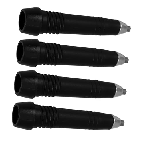 FOMIYES Walking Stick Tips 4 Pack Black Rubber Tips for Hiking Pole Trekking Poles Cane Grip Replacement Accessories