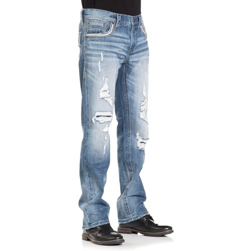 Affliction Men's Denim Jean Ace Ivan Inseam 34"4