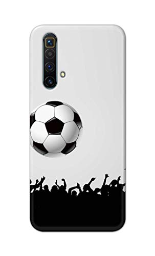 Image of Printed Hard Back Cover Case for Realme X3 | X3 SuperZoom | Realme X50 5G Back Cover (Football Icon) -1302